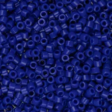 DBM0726 Dark Blue Opaque, Size 10/0  Miyuki Delica Beads, Colour 0726 - Approx. ...
