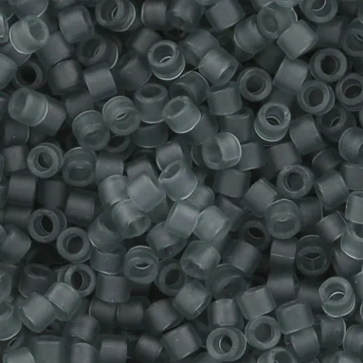 DB0749 Transparent Grey Matte, Size 11/0 Miyuki Delica Beads, 5.2g approx. DB0749 Transparent Grey Matte, Size 11/0 Miyuki Delica Beads, 5.2g approx.