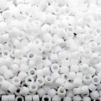 DB0750 Matte Opaque White, Size 11/0 Miyuki Delica Beads, 5.2g approx. 