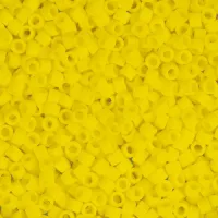 DB0751 Yellow Matte Opaque, Size 11/0 Miyuki Delica Beads, 50gm bag