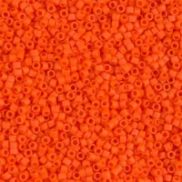 DB0752 Orange Opaque, Size 11/0 Miyuki Delica Beads, 5.2g approx.
