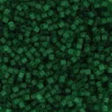 DBS0767  Matted Transp Dark Green Miyuki 15/0 Miyuki Delica Beads, colour 0767,...