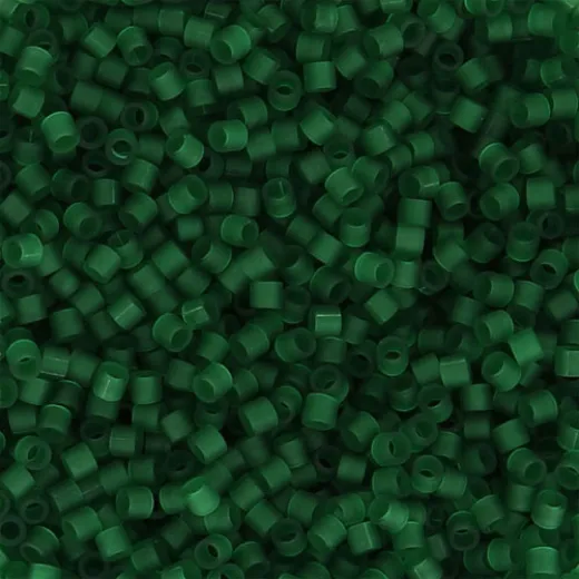 DBS0767 Matted Transp Dark Green Miyuki 15/0 Miyuki Delica Beads, colour 0767, 5.2g approx. DBS0767 Matted Transp Dark Green Miyuki 15/0 Miyuki Delica Beads, colour 0767, 5.2g approx.