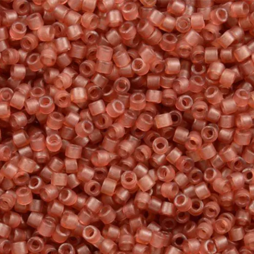 DB0773 Dyed Semi-Frosted Transparent Berry Miyuki 11/0 Delica Beads, 5.2g approx DB0773 Dyed Semi-Frosted Transparent Berry Miyuki 11/0 Delica Beads, 5.2g approx