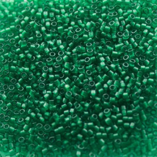 DB0776 Emerald Matte-Dyed, Size 11/0 Miyuki Delica Beads, 50gm bag DB0776 Emerald Matte-Dyed, Size 11/0 Miyuki Delica Beads, 50gm bag