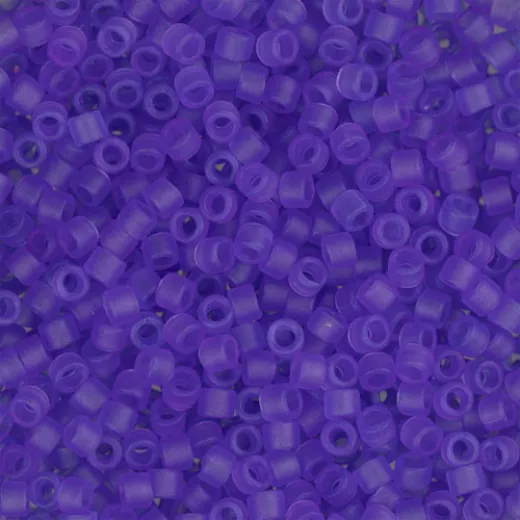 DB0783 Purple Matte-Dyed, Size 11/0 Miyuki Delica Beads, 5.2g approx. DB0783 Purple Matte-Dyed, Size 11/0 Miyuki Delica Beads, 5.2g approx.