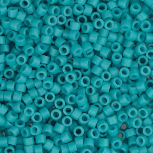 DB0793 Turquoise Green Opaque Matte-Dyed, Size 11/0 Miyuki Delica Beads, 5.2g approx. DB0793 Turquoise Green Opaque Matte-Dyed, Size 11/0 Miyuki Delica Beads, 5.2g approx.