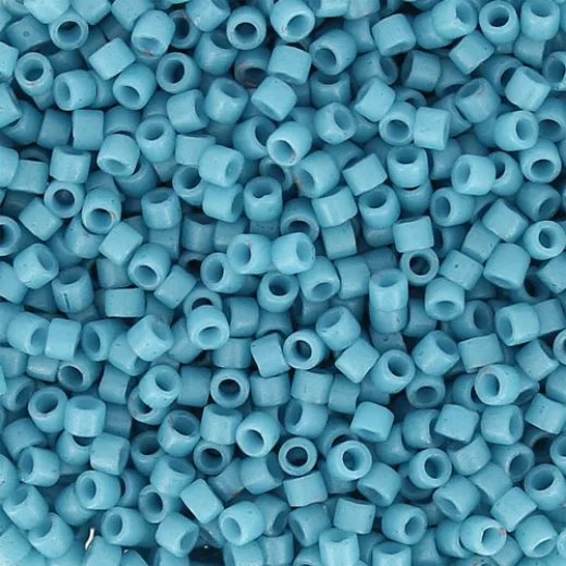 DB0798 Blue Opaque Matte Dyed, Size 11/0 Miyuki Delica Beads, 50g approx. DB0798 Blue Opaque Matte Dyed, Size 11/0 Miyuki Delica Beads, 50g approx.
