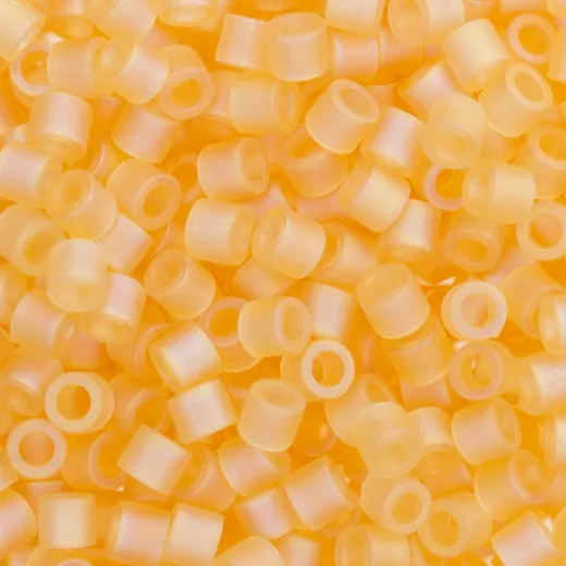DBM0852 Light Topaz Transparent AB Matte, Size 10/0 Miyuki Delica Beads, Colour 852 - wholesale pack, Approx. 50g DBM0852 Light Topaz Transparent AB Matte, Size 10/0 Miyuki Delica Beads, Colour 852 - wholesale pack, Approx. 50g