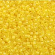 DBM0854 Pale Yellow Transparent AB Matte, Size 10/0 Miyuki Delica Beads, Approx....