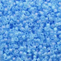 DB0861 Matte Sky Blue AB, Miyuki Delica Beads Size 11/0, 5.2g approx.