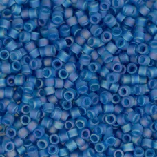 DBM0862 Capri Blue Transparent AB Matte, Size 10/0  Miyuki Delica Beads, Colour ...