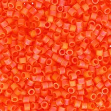 DBM0872 Orange Opaque AB Matte, Size 10/0  Miyuki Delica Beads, Colour 872 - App...