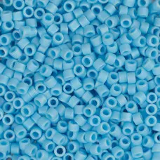 DBM0879 Turquoise Blue Opaque AB Matte, Size 10/0  Miyuki Delica Beads, Colour 8...