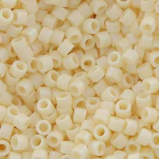 DBM0883 Cream Opaque AB Matte, Size 10/0  Miyuki Delica Beads, Colour 883 - Appr...