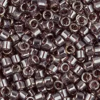 DBM0912 Light Amethyst Sparkle Topaz Lined, Size 10/0  Miyuki Delica Beads, Colour 912 - Approx. 5.2g