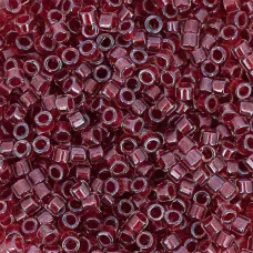 DB0924 Cranberry Red Sparkle Crystal Lined, Size 11/0 Miyuki Delica Beads, 5.2g ...