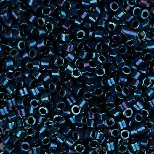 DB1005 Royal Purple AB Metallic Gold Luster, Size 11/0 Miyuki Delica Beads, 5.2g approx. DB1005 Royal Purple AB Metallic Gold Luster, Size 11/0 Miyuki Delica Beads, 5.2g approx.