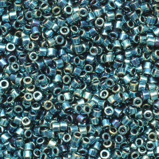 DB1006 Metallic Blue Green Gold Iris Miyuki 11/0 Delica Beads, 50 Gram Bag DB1006 Metallic Blue Green Gold Iris Miyuki 11/0 Delica Beads, 50 Gram Bag
