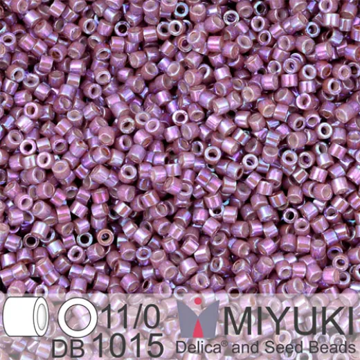 DB1015 Raspberry AB Metallic Gold Luster, Size 11/0 Miyuki Delica Beads, 5.2g approx. DB1015 Raspberry AB Metallic Gold Luster, Size 11/0 Miyuki Delica Beads, 5.2g approx.