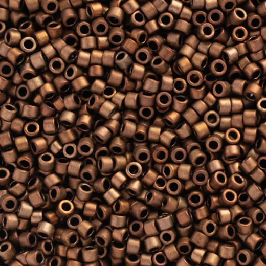DB1051 Bronze AB Matte Metallic Gold Luster, Size 11/0 Miyuki Delica Beads, 50gm bag DB1051 Bronze AB Matte Metallic Gold Luster, Size 11/0 Miyuki Delica Beads, 50gm bag