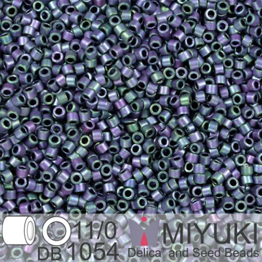 DB1054 Violet AB Matte Metallic Gold Luster, Size 11/0 Miyuki Delica Beads, 50g approx. DB1054 Violet AB Matte Metallic Gold Luster, Size 11/0 Miyuki Delica Beads, 50g approx.