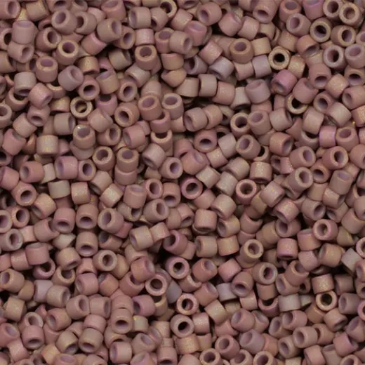 DB1061 Matted Metallic Dusky Clay AB Miyuki 11/0 Delica Beads, 5.2g approx DB1061 Matted Metallic Dusky Clay AB Miyuki 11/0 Delica Beads, 5.2g approx