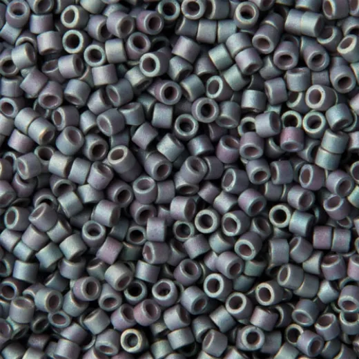 DB1063 Matted Metallic Blue Slate Gold Iris Miyuki 11/0 Delica Beads, 50 Gram Bag DB1063 Matted Metallic Blue Slate Gold Iris Miyuki 11/0 Delica Beads, 50 Gram Bag