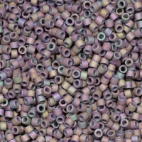 DB1067 Lavender Thistle AB Matte Metallic Gold Luster,/ Matte Metallic Thistle AB Size 11/0 Miyuki Delica Beads, 5.2g approx. 