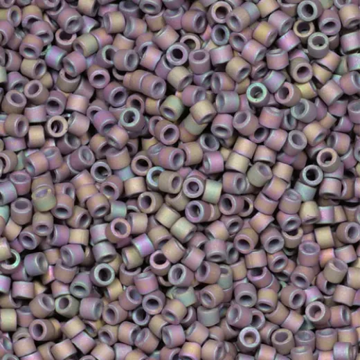 DB1067 Lavender Thistle AB Matte Metallic Gold Luster,/ Matte Metallic Thistle AB Size 11/0 Miyuki Delica Beads, 5.2g approx. DB1067 Lavender Thistle AB Matte Metallic Gold Luster,/ Matte Metallic Thistle AB Size 11/0 Miyuki Delica Beads, 5.2g approx.