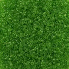 DB1106 Green Lime Transparent, Size 11/0 Miyuki Delica Beads, 5.2g approx. DB1106 Green Lime Transparent, Size 11/0 Miyuki Delica Beads, 5.2g approx.
