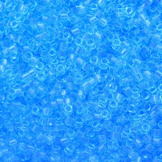DB1109 Blue Ocean Transparent, Size 11/0 Miyuki Delica Beads, 5.2g approx. DB1109 Blue Ocean Transparent, Size 11/0 Miyuki Delica Beads, 5.2g approx.