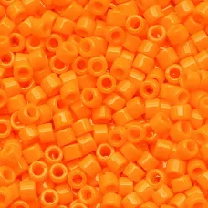 DB1133 Orange Mandarin Opaque, Size 11/0 Miyuki Delica Beads, 5.2g approx. DB1133 Orange Mandarin Opaque, Size 11/0 Miyuki Delica Beads, 5.2g approx.