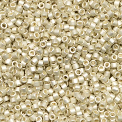 DB1151 Galvanised Semi Matte Silver, Size 11/0 Miyuki Delica Beads, 5.2g approx. DB1151 Galvanised Semi Matte Silver, Size 11/0 Miyuki Delica Beads, 5.2g approx.