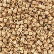 DB1162 Champagne Galvanized-Dyed Matte, Size 11/0 Miyuki Delica Beads, 50g appro...