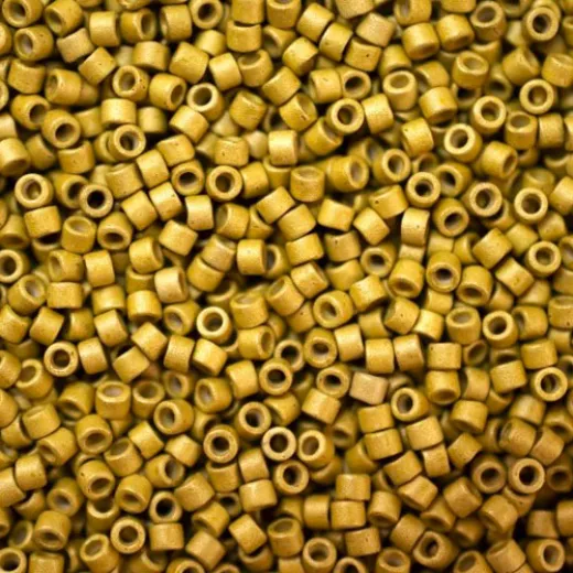 DB1164 Yellow Zest Galvanized-Dyed Matte, Size 11/0 Miyuki Delica Beads, 5.2g approx. DB1164 Yellow Zest Galvanized-Dyed Matte, Size 11/0 Miyuki Delica Beads, 5.2g approx.
