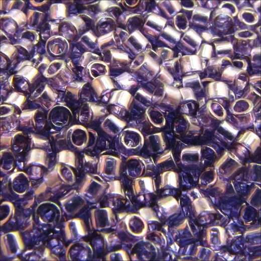 DBS0117 Lavender Blue Transp. Gold Luster , Colour code 117 Size 15/0 Miyuki Delica Beads, 5.2g approx. DBS0117 Lavender Blue Transp. Gold Luster , Colour code 117 Size 15/0 Miyuki Delica Beads, 5.2g approx.