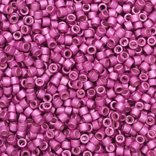 DB1184 Magenta Galvanized-Dyed Semi-Matte, Size 11/0 Miyuki Delica Beads, 50g approx.