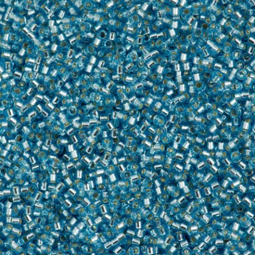 DB1209 Blue Ocean Silver Lined, Size 11/0 Miyuki Delica Beads, 5.2g approx. DB1209 Blue Ocean Silver Lined, Size 11/0 Miyuki Delica Beads, 5.2g approx.