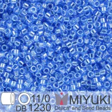 DB1230 Blue Azure Transparent Luster, Size 11/0 Miyuki Delica Beads, 5.2g approx...