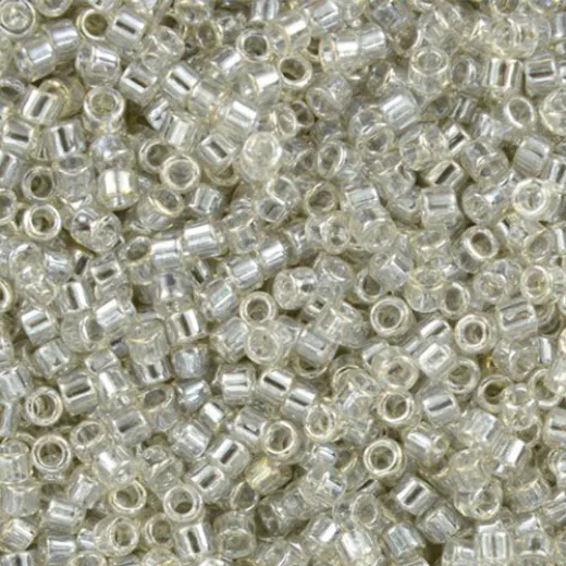 DBS1231 Transparent Grey Mist Luster, 15/0 Miyuki Delica Beads, 5.2g approx. DBS1231 Transparent Grey Mist Luster, 15/0 Miyuki Delica Beads, 5.2g approx.
