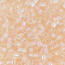 DB1243 Pink Mist Transparent AB, Size 11/0 Miyuki Delica Beads, 5.2g approx.