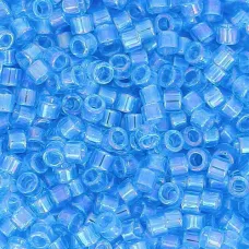 DB1249 Blue Ocean Transparent AB, Size 11/0 Miyuki Delica Beads, 5.2g approx.
