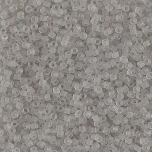 DB1271 Grey Mist Transparent Matte, Size 11/0 Miyuki Delica Beads, 50g approx. DB1271 Grey Mist Transparent Matte, Size 11/0 Miyuki Delica Beads, 50g approx.