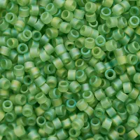 DB1281 Lime Transparent AB Matte, Size 11/0 Miyuki Delica Beads, 5.2g approx.