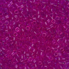 DB1310 Fuchsia Transparent Dyed, Size 11/0 Miyuki Delica Beads, 5.2g approx.