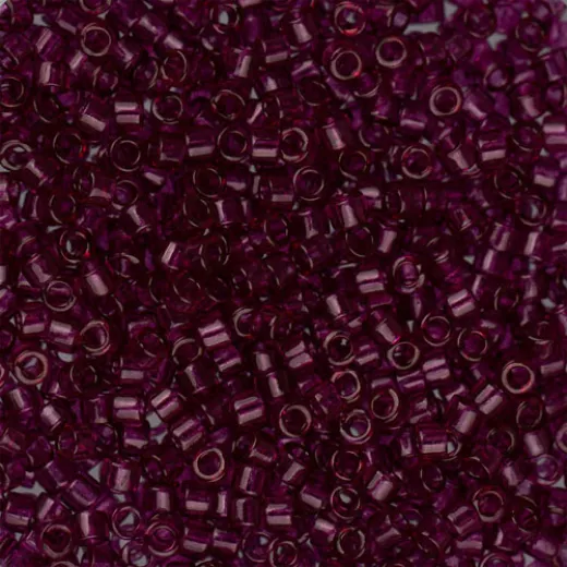 DB1312 Red Wine Transparent Dyed, Size 11/0 Miyuki Delica Beads, 5.2g approx. DB1312 Red Wine Transparent Dyed, Size 11/0 Miyuki Delica Beads, 5.2g approx.