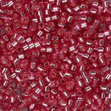 DB1338 Dark Pink Rose Silver Lined-Dyed, Size 11/0 Miyuki Delica Beads, 5.2g app...