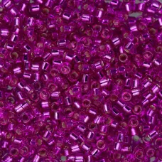DB1340 Fuchsia Silver Lined-Dyed, Size 11/0 Miyuki Delica Beads, 5.2g approx.