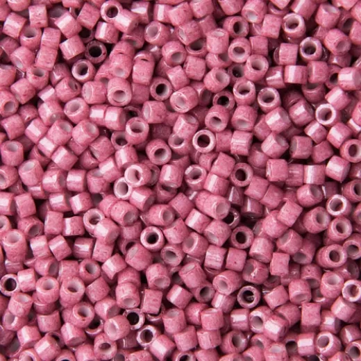 DB1376 Antique Rose Opaque Dyed, Size 11/0 Miyuki Delica Beads, 50gm bag DB1376 Antique Rose Opaque Dyed, Size 11/0 Miyuki Delica Beads, 50gm bag
